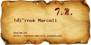 Tárnok Marcell névjegykártya