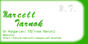 marcell tarnok business card